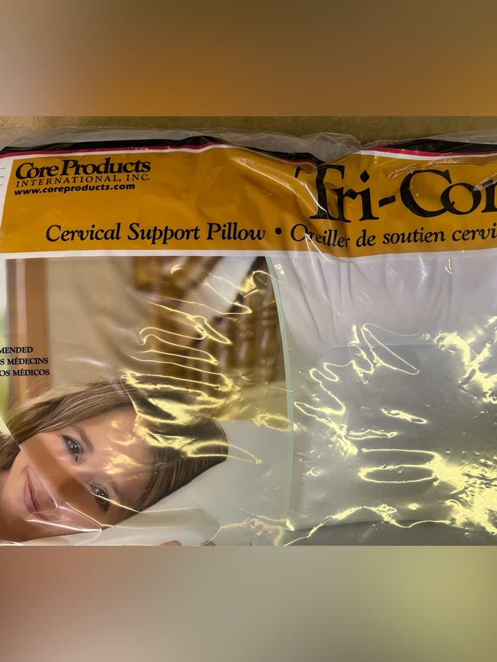 Tri-Core White Cervical Support Pillow - - Picture 4 of 4
